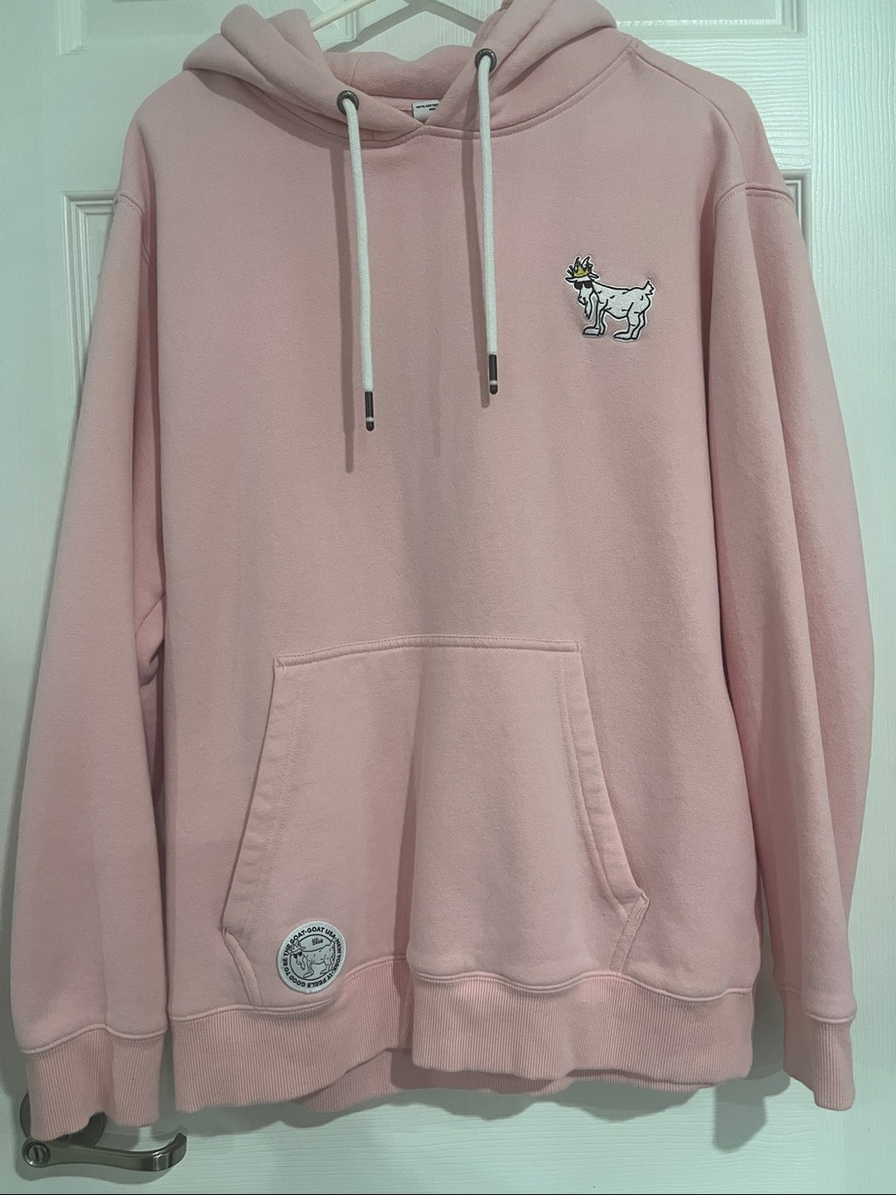 GOAT USA Freedom Hooded Sweatshirt Pink Boy Girl Unisex Teen Sports Size L Large